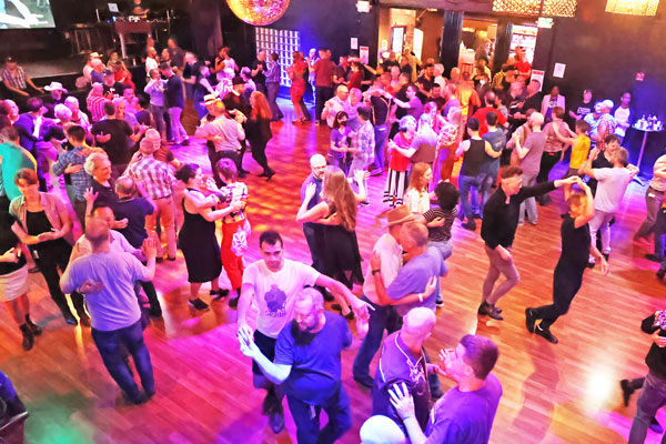 line dancing at Sundance Saloon