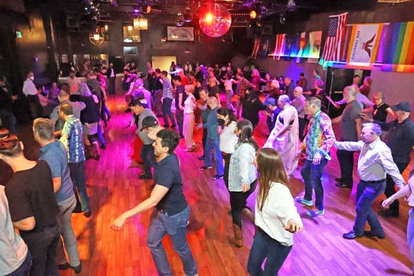 line dancing at Sundance Saloon